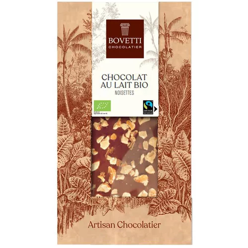 Chocolat au lait bio aux noisettes - 100 g