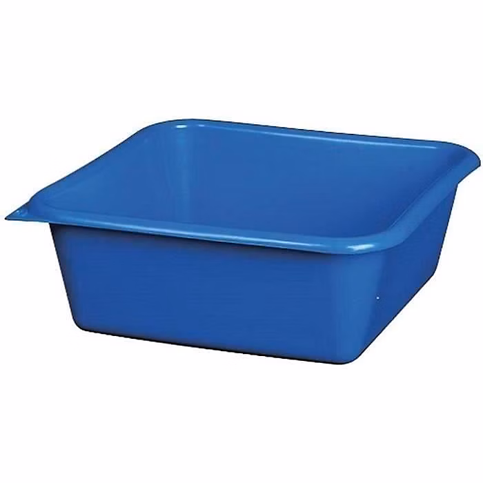 ALUMINIUM ET PLASTIQUE – Cuvette carrée 20cm 1.5l Bleu