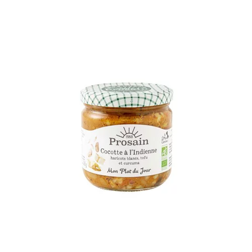 Cocotte à l’indienne bio en bocal de 345 g