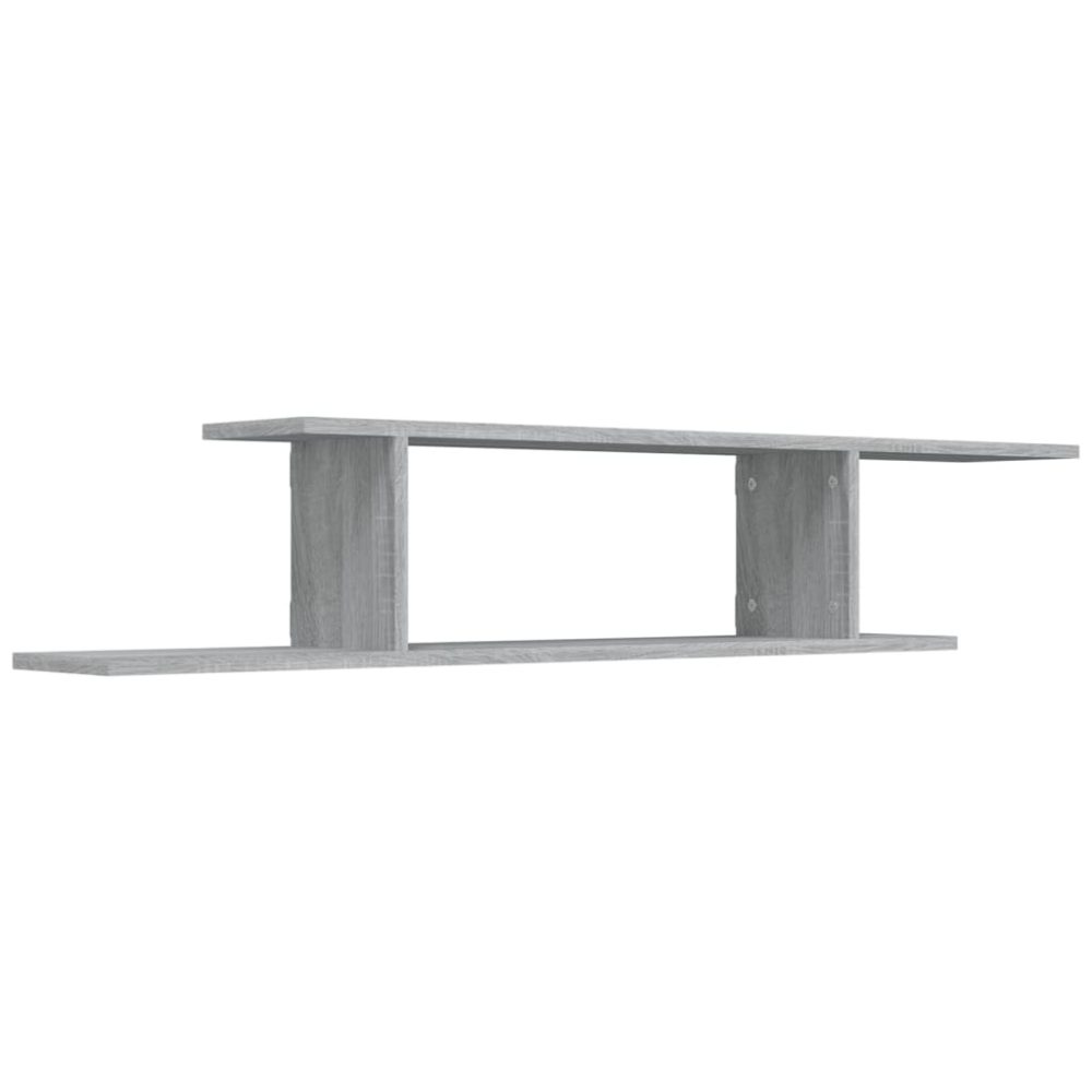 vidaXL Étagère TV murale Sonoma gris 125x18x23 cm Bois d'ingénierie – 23 cm 40 kg