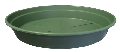 Soucoupe ronde en plastique recyclé vert Mélèze Cocoripot - Ø 15 cm