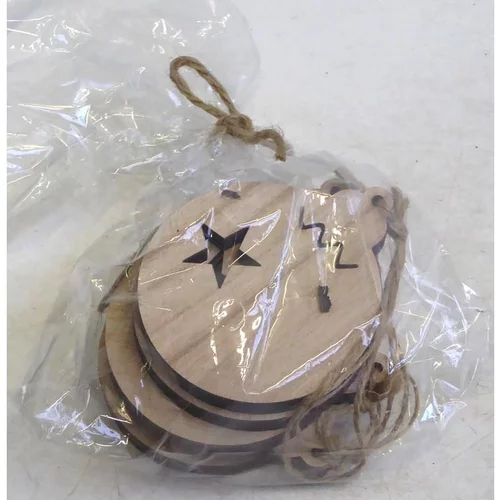 Sachet boules de noel bois - Le sachet