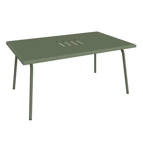Table basse en acier vert Cactus Fermob Monceau - 57 x 92 x 45 cm