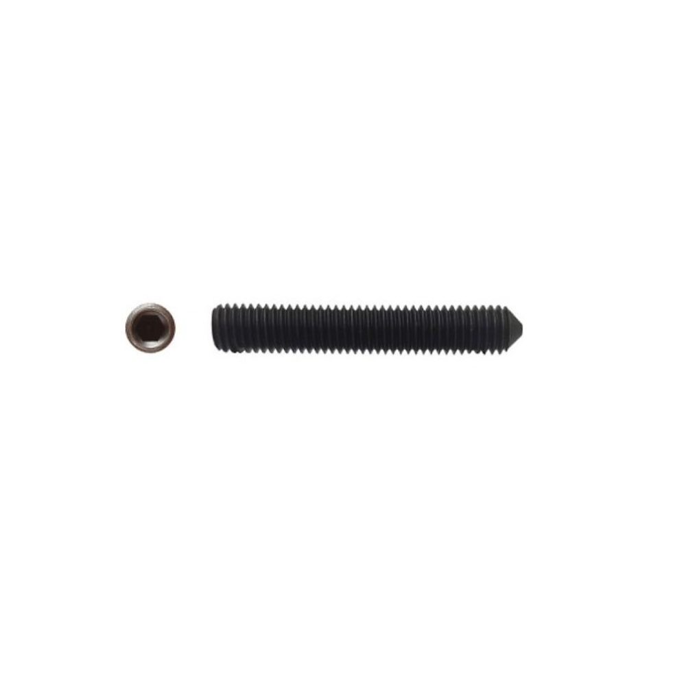 200 Vis Sans Tête 6 Pans Creux à Bout Pointeau STHC 5 × 12 mm – DIN 914, 45H, Brut, D-Work