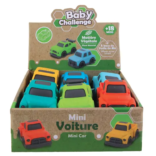 Voiture en matière végétale Baby challenge - 9 cm