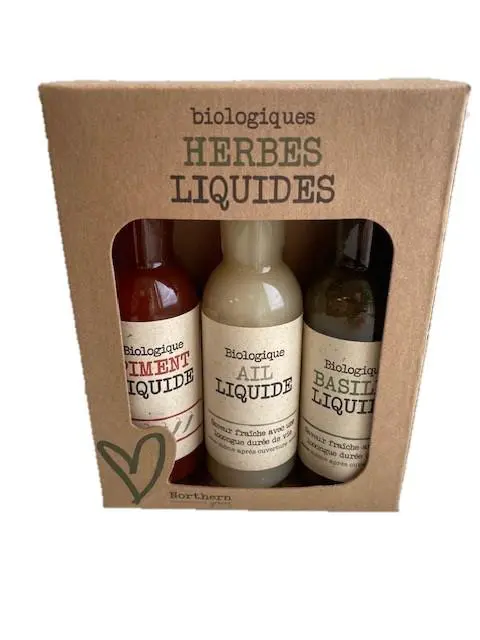 Coffret de 3 flacons d’herbes liquides bio Northern greens - 3 x 40 ml