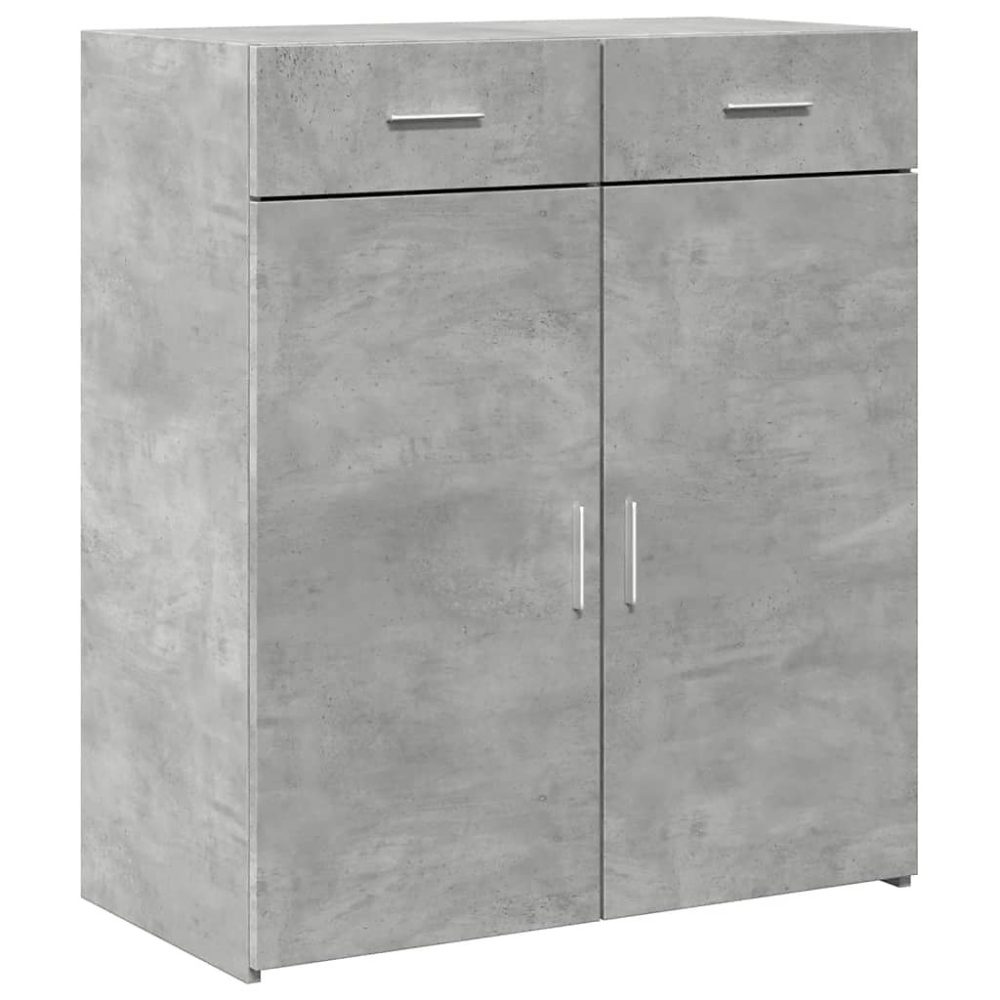 Buffet gris béton 80 × 42 – 5 × 93 cm bois d'ingénierie vidaXL
