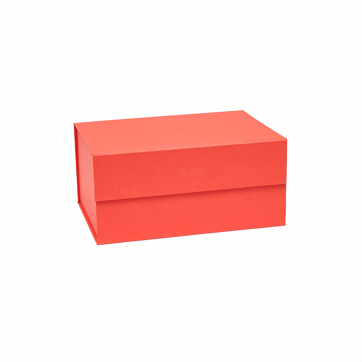 Boîte, caisson et malle de rangement – Boîte de rangement rouge en carton H12x24x17