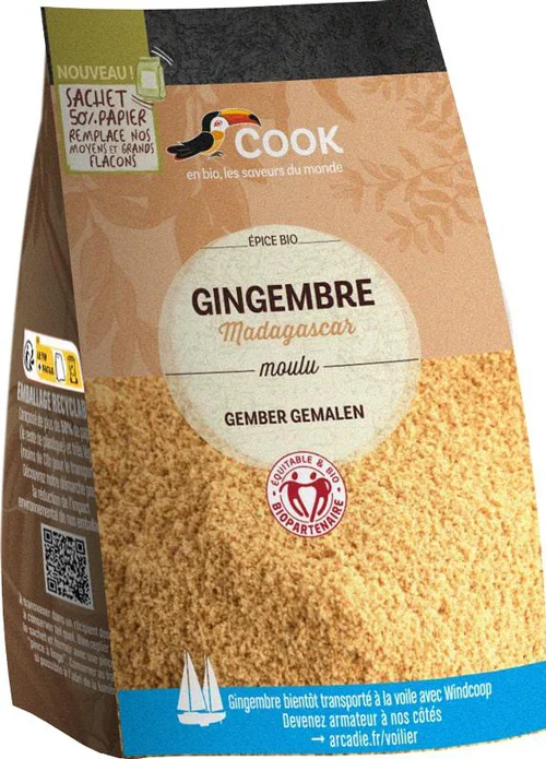 Gingembre moulu bio Cook - 100 g