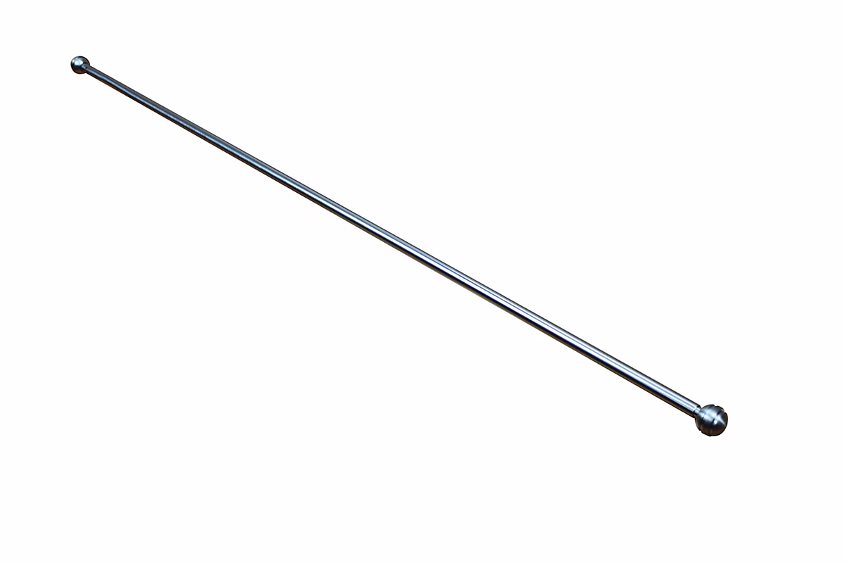 Kit barre de rideau GoodHome embout boule 50/80 Dokos Nickel – Réf. UPLATEBGZ3504347788