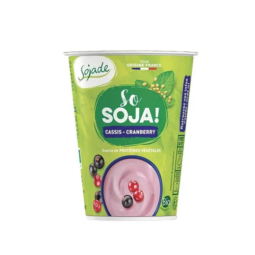 Dessert So Soja cassis cranberry bio Sojade - 400 g