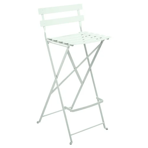 Tabouret haut Bistro coloris vert en acier Fermob - 42 x 31 x 74 cm