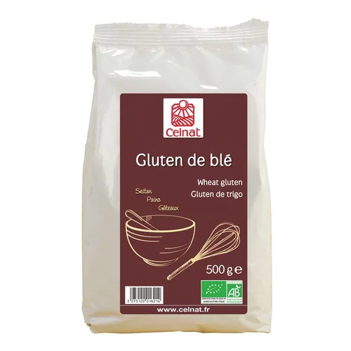 Gluten de blé bio en sachet de 500 g
