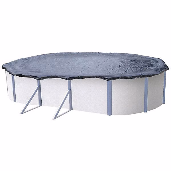 Bâche d'hiver pour piscine métal ou résine ovale 10 – 4 m x 5, 9 m