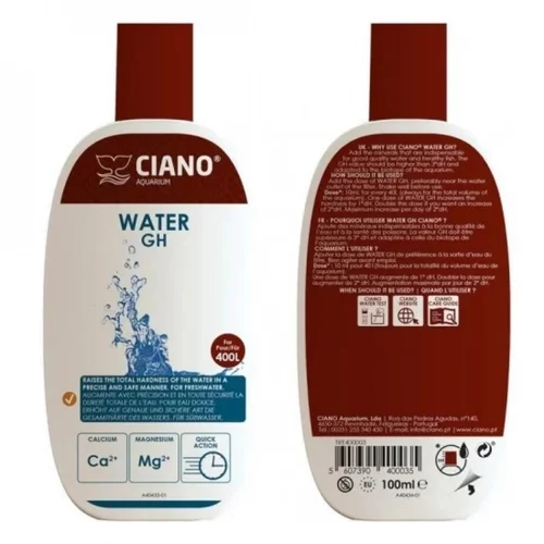 Traitement d'eau pour aquarium, CIANO Water GH - 100ml