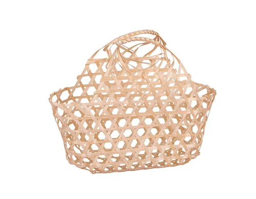 Panier ajouré bambou naturel ovale Lio Cav' Service - 25 x 12 x 12 x 24 cm