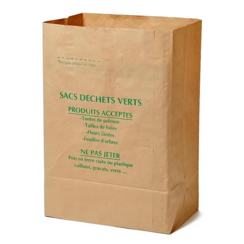 Sac en papier kraft marron de 120 L - Les 10 pièces