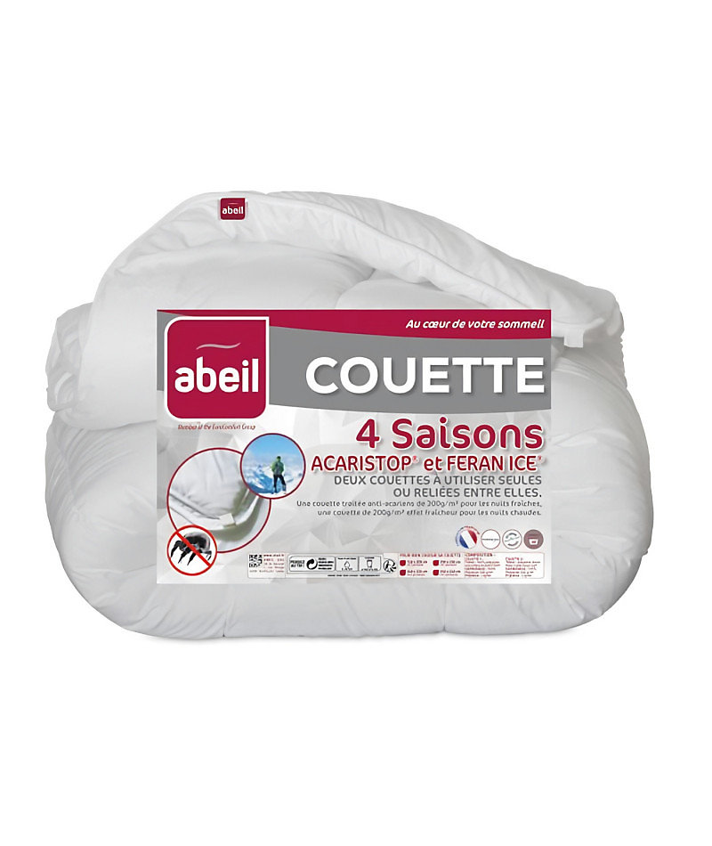 ABEIL Couette 4 Saisons ANTI-ACARIENS 240 × 260cm