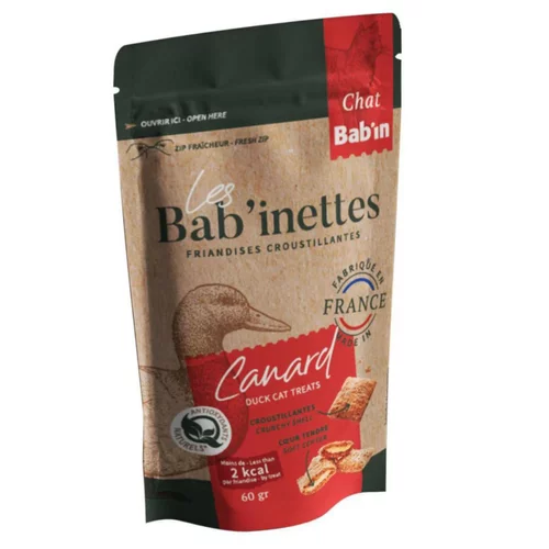 Friandises pour chat au canard Bab'in Les Bab'inettes - 60 g