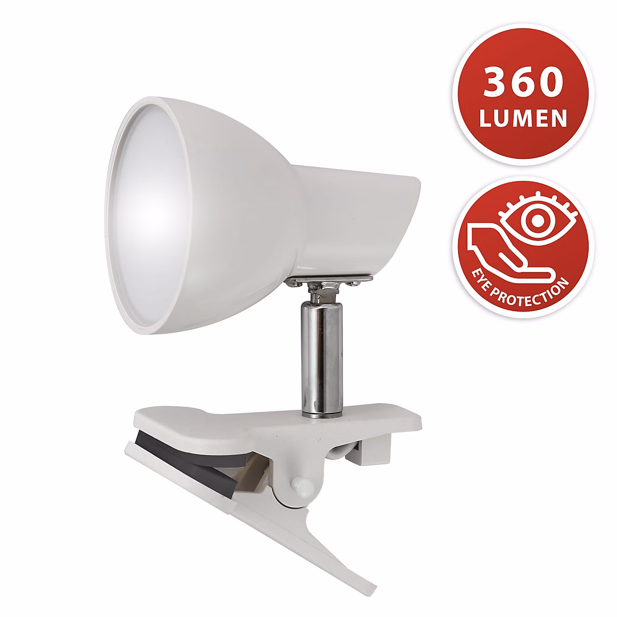 CHARLY: spot 24 LED avec clip – blanc, 360Lm 5W