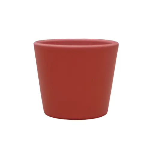 Cache-pot en céramique Baby coloris cayenne Fresh Baby C6 - Ø 7 x H 6 cm