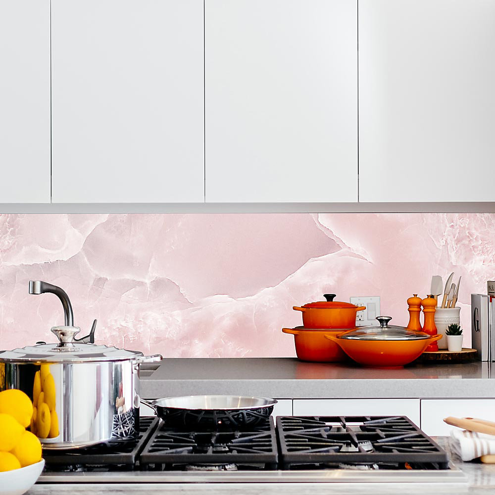 Crédence Adhésive Marbre Rose Poudré 100 × 40 cm