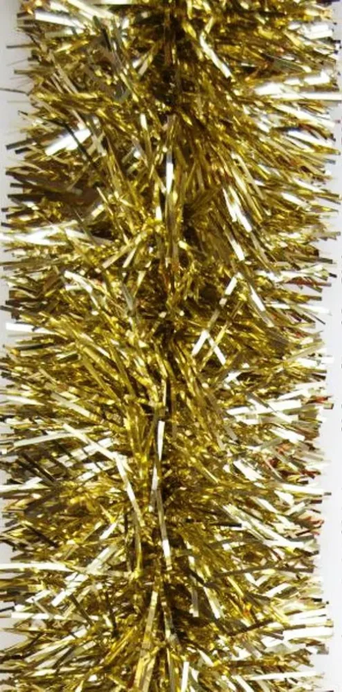 Guirlande scintillante XL en plastique coloris or Ø 150 mm - 3 m