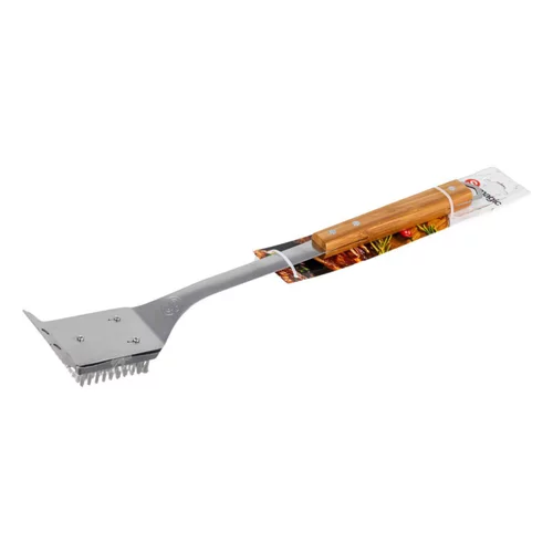 Brosse en inox avec manche en bambou Somagic - 44 cm
