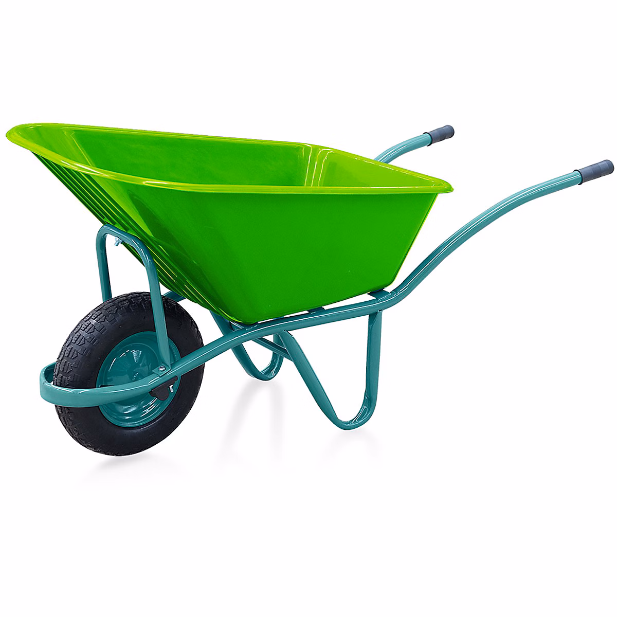Brouette et accessoire – Brouette de jardin à roue gonflée 37cm Polyvalente avec cuve PVC 100Litres VITO