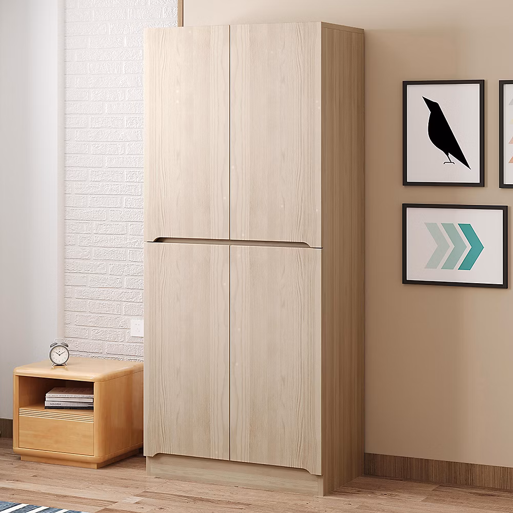 Armoire de rangement – 70 × 40 × 170cm,bois, double porte avec compartiment