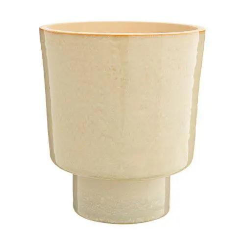 Cache-pot Alto coloris beige en céramique - Ø 17 cm x 19,5 cm