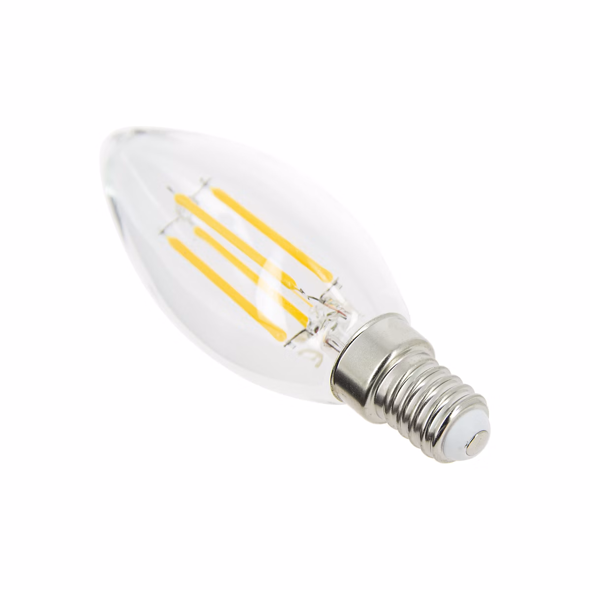 Ampoule LED E14 Flamme transparent IP20 470lm 5W 40W Xanlite blanc chaud | Ampoule