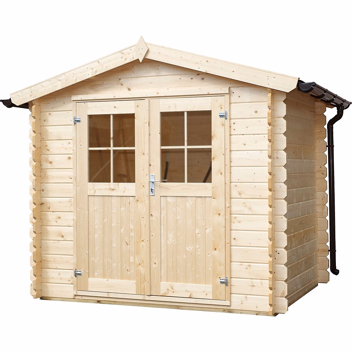 Abri de jardin en bois double pente Falun 2.5x2.5 m | Abri de jardin