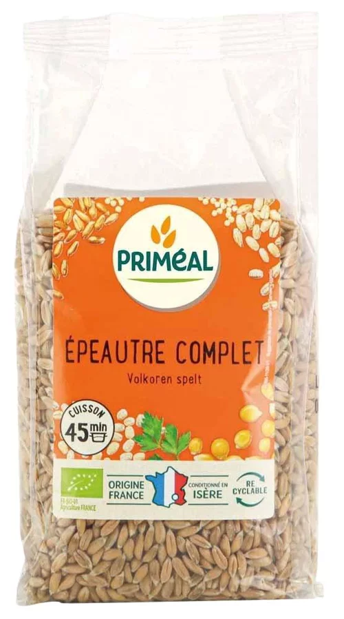 Épeautre complet bio en sachet de 500 g