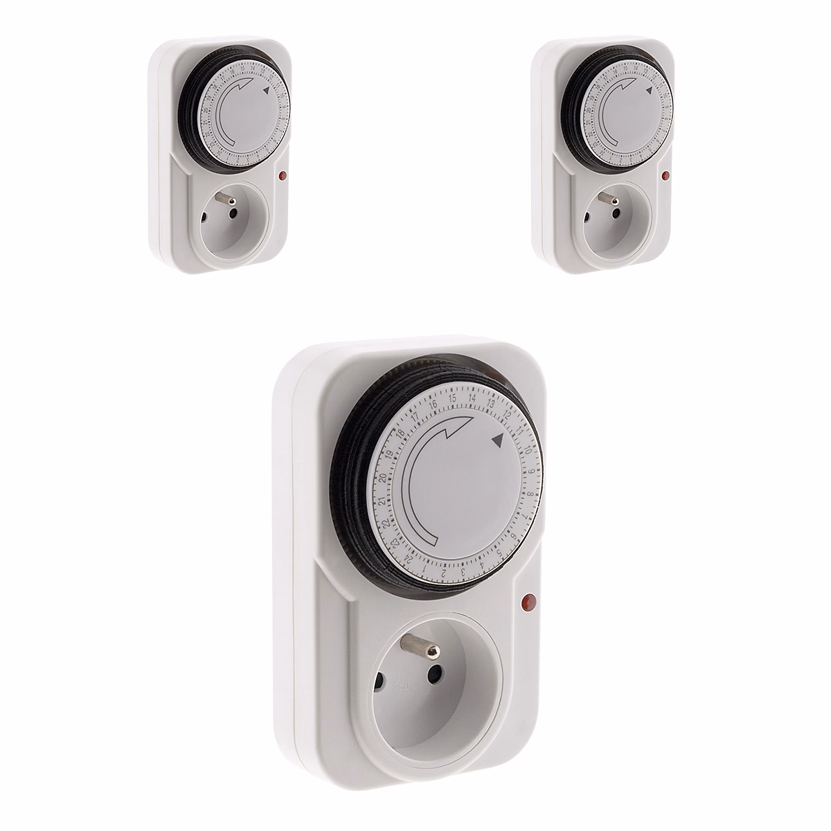3 programmateurs mécaniques + voyant 3500W Otio – Réf. IPXSBEJXZ3684028196