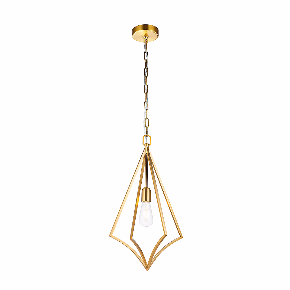 Elstead Feiss Nico Plafonnier suspendu en fil de fer laiton bruni – Réf. RJXGAXGWN2382864898
