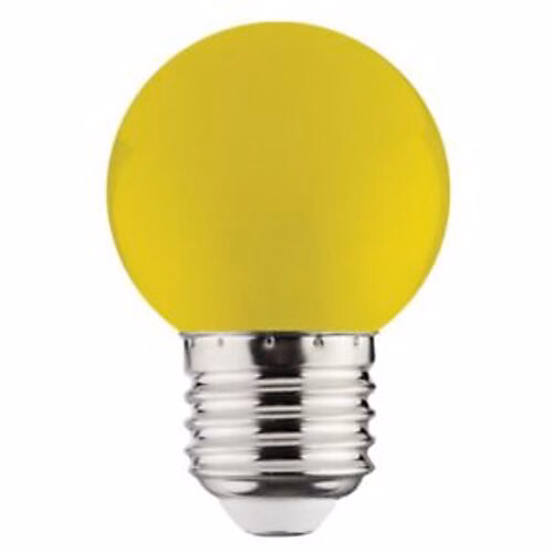 Ampoule LED globe Jaune 1W (Eq. 8W) E27 | Ampoule