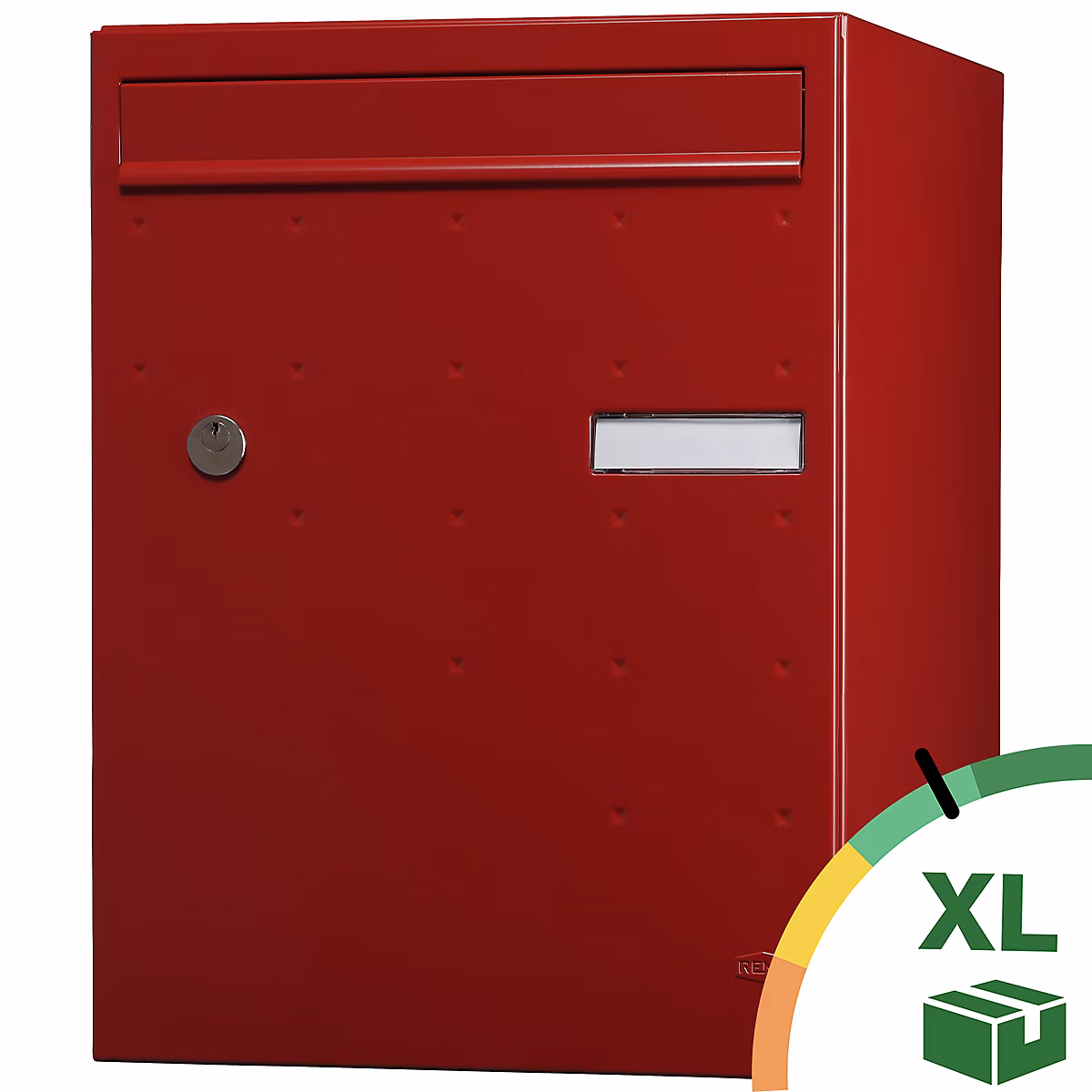 Boîte aux lettres, boîte à colis et accessoires – Boite à colis Atout 1 porte Rouge brillant RAL 3004 B