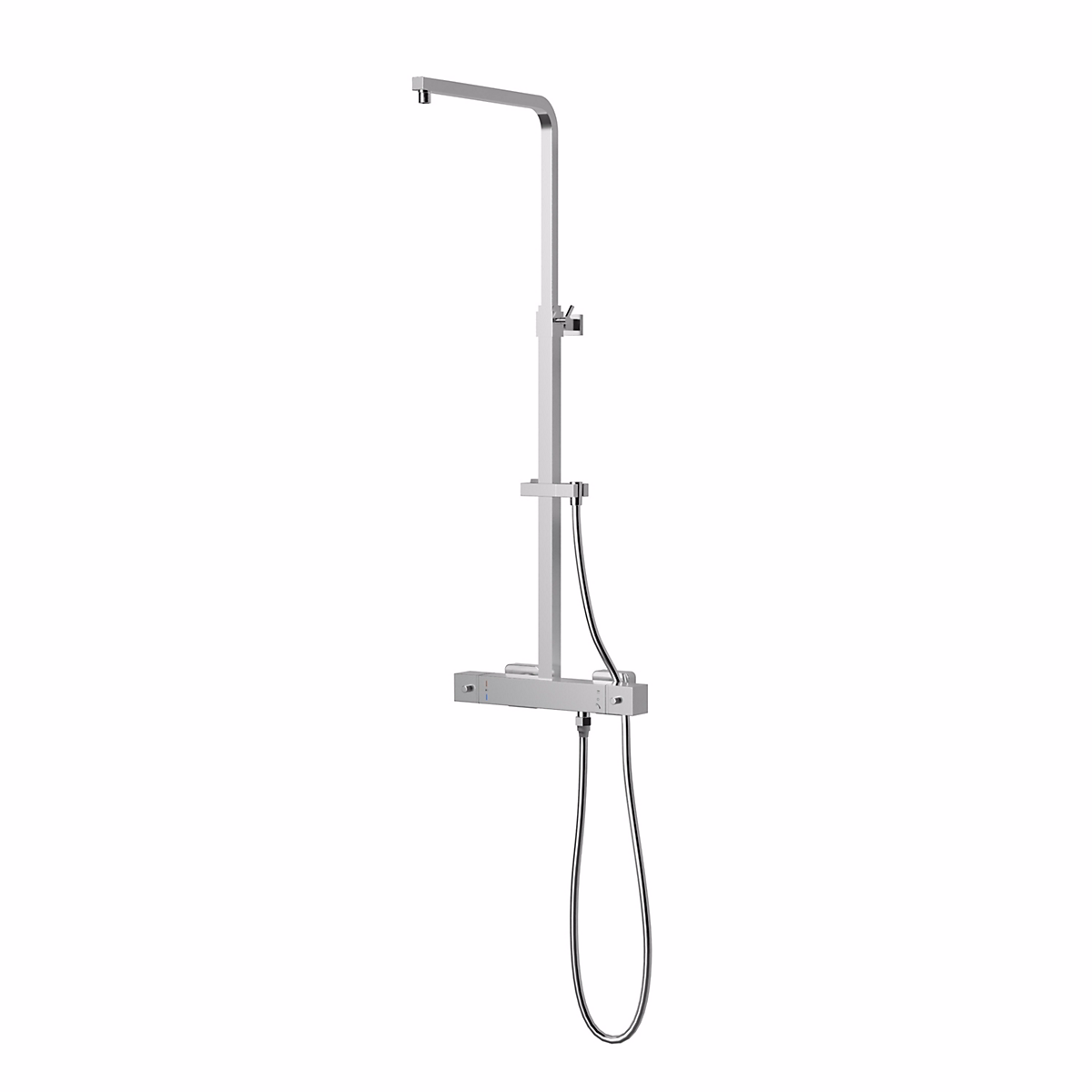 Colonne de douche thermostatique murale Chrome 30 × 44 × 84-125cm (LxPxH) hauteur réglable – 3011 Basic