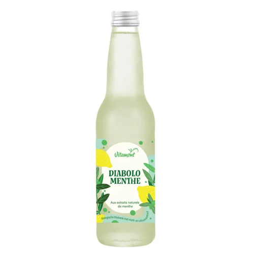 Diabolo Menthe Bio en bouteille de verre Vitamont - 33 cl