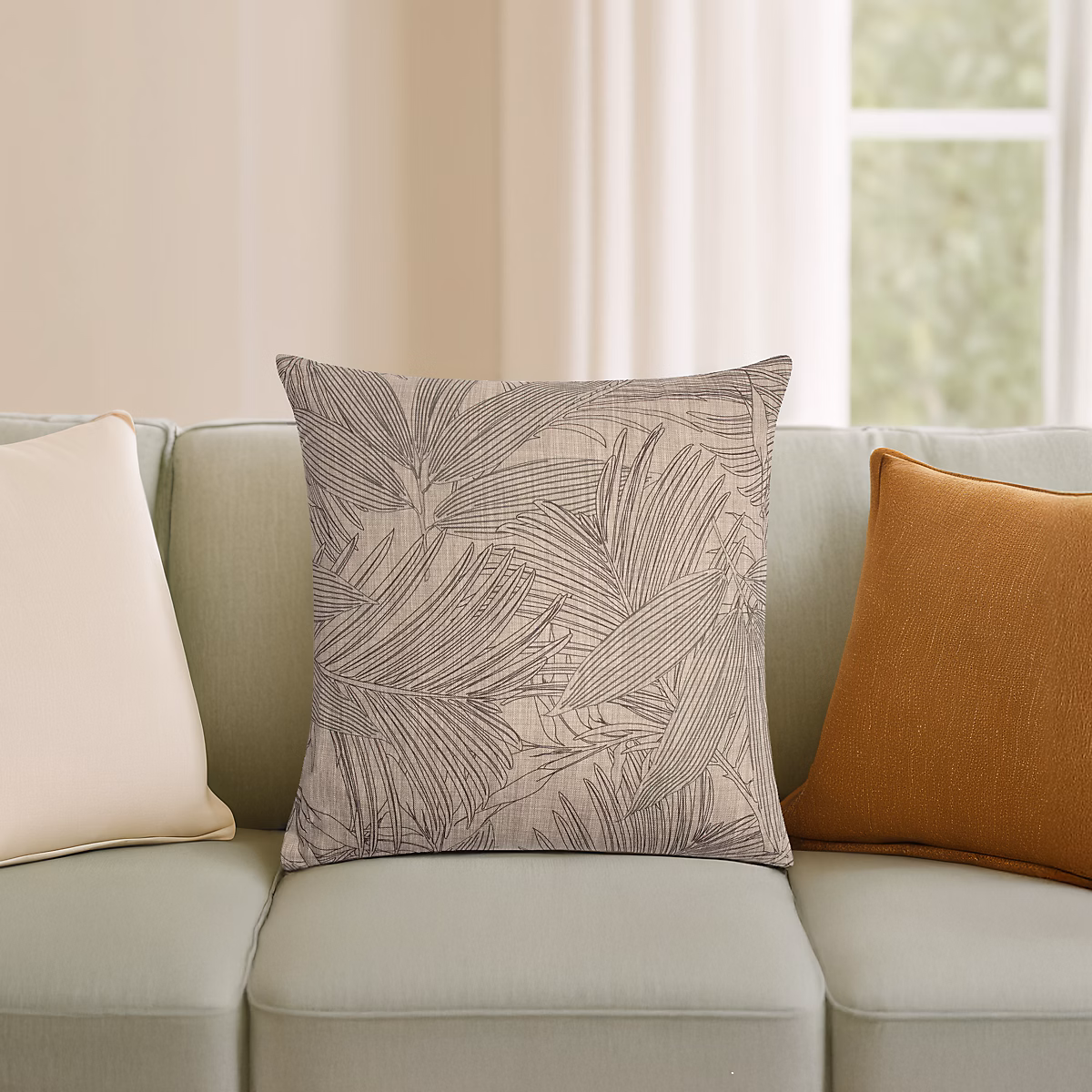 Coussin motifs Chambray gris JBY Creation L.40 x l.40 cm – Réf. TXLXQOBYQ7684669886