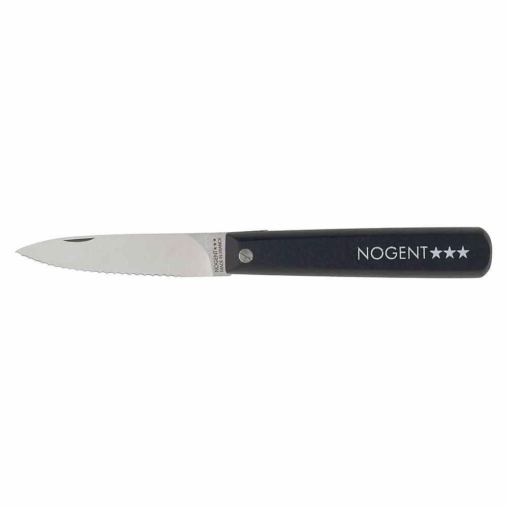 Accessoire de découpe – Couteau pliant Le Pocket lame crantée 8 cm noir