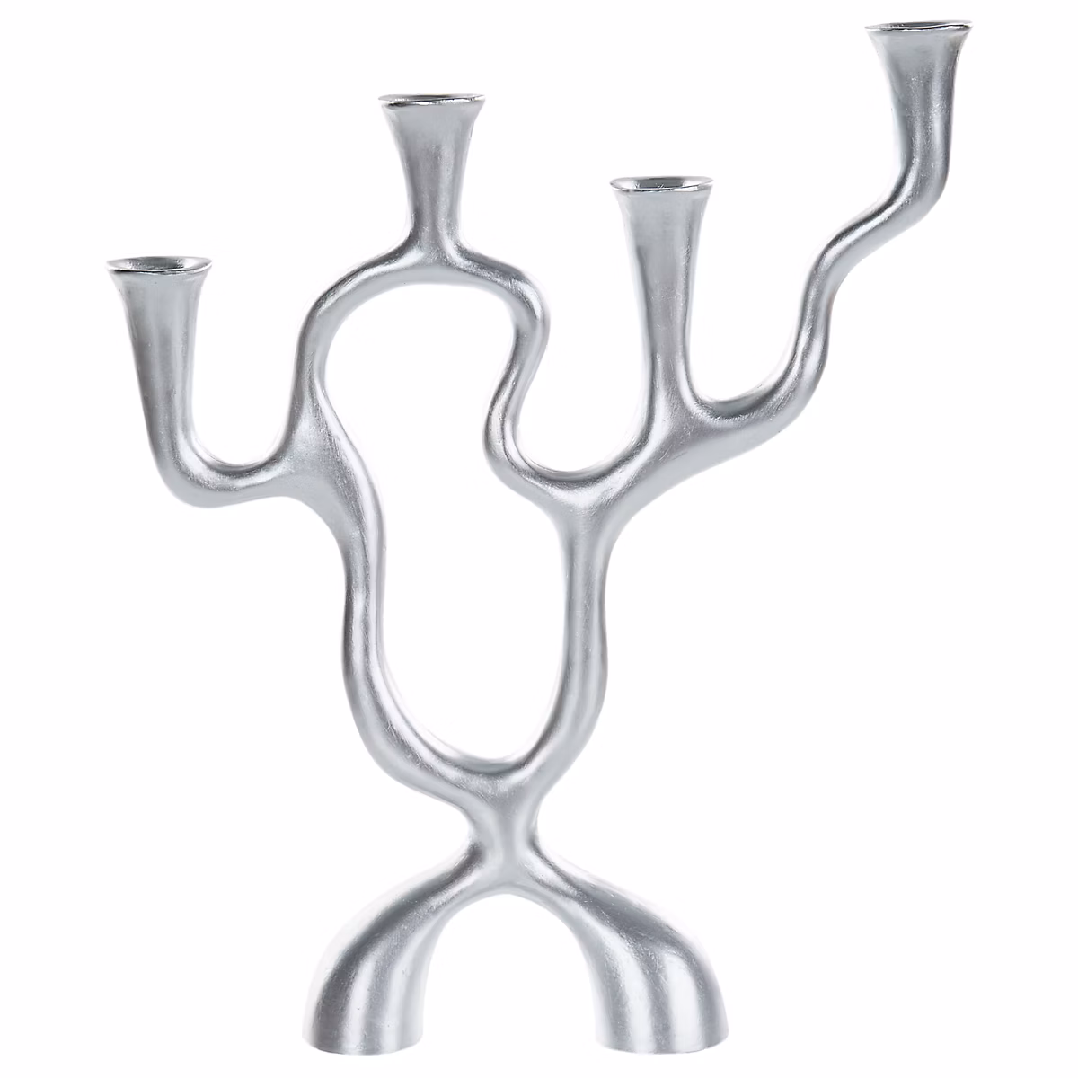 Objet décoratif – Bougeoir FAMOES 41 cm Métal Argenté