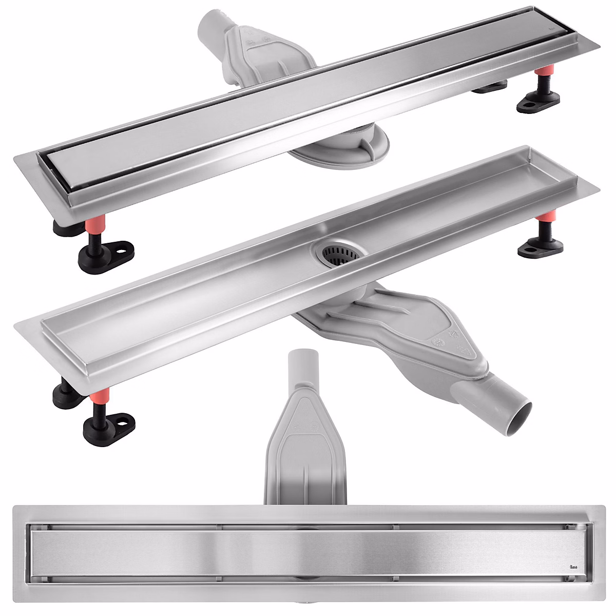 Drain Linéaire Rea Neox Superflow 90 Brush Steel – Réf. FOIKQWKOI7445184535
