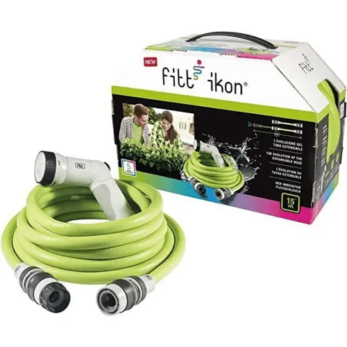 Tuyau Extensible Lime 100% équipé Fitt Ikon Gardena - 20 m