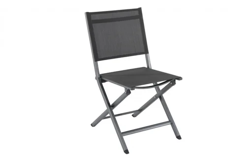 Chaise pliante en aluminium, couleur anthracite - CREADOR Censo