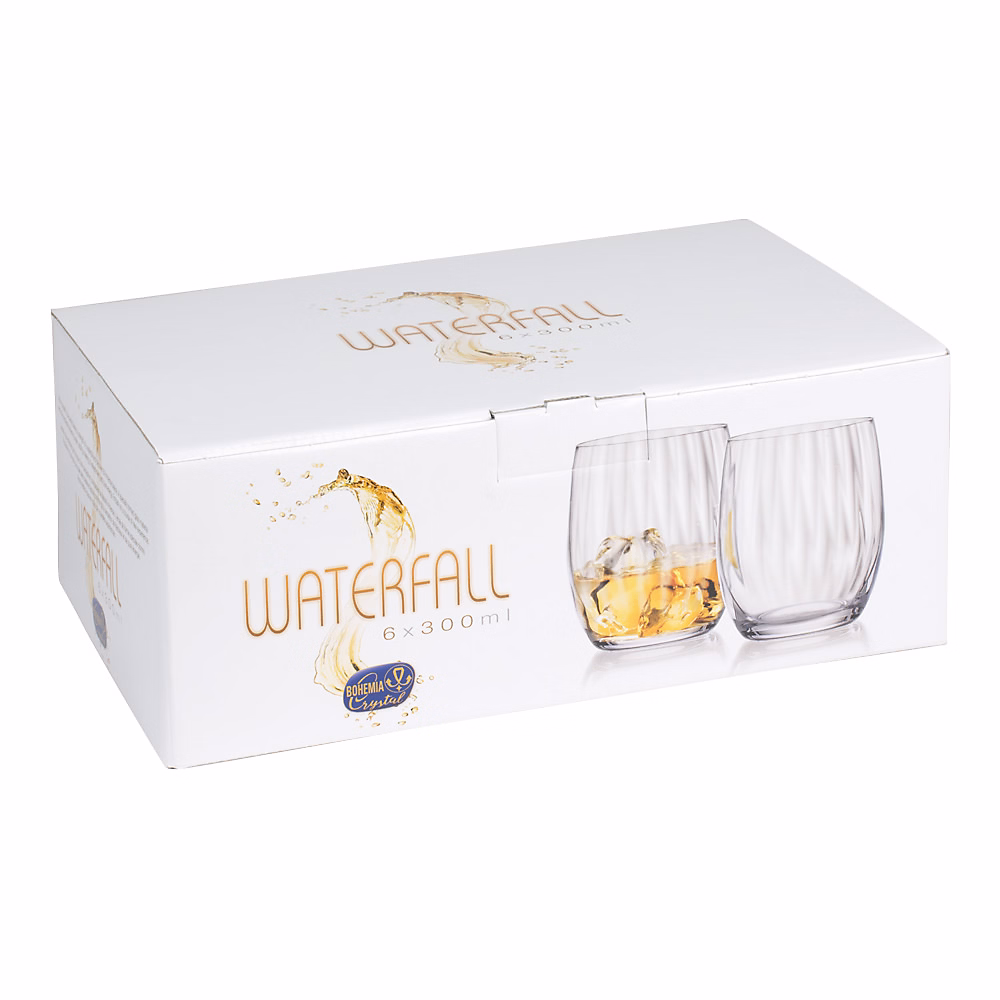 Verre – Boîte de 6 gobelets Waterfall 30 cl