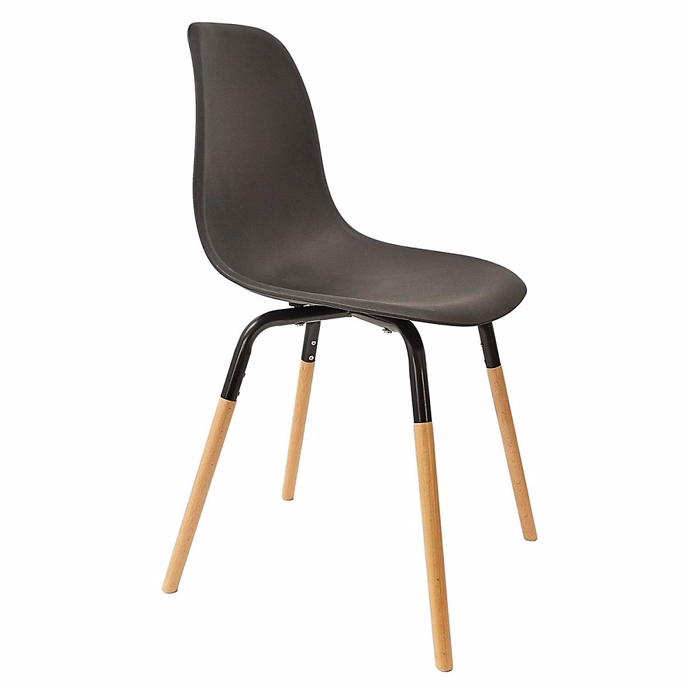Chaise scandinave coloris noir bois et métal | Chaise