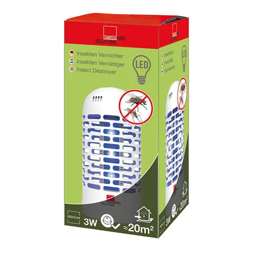 Destructeur d’Insectes Électrique LED 3 W 9,8x9,8x21 cm