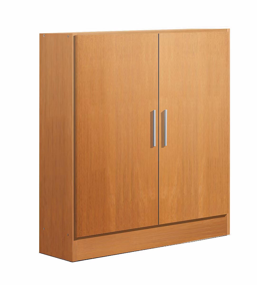 Armoire / placard de rangement de 2 portes coloris Merisier – longueur 82 x profondeur 35 x hauteur 90 cm